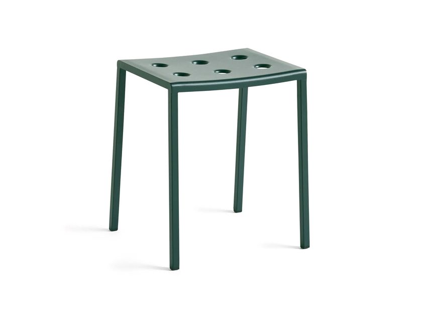 BALCONY Low powder coated steel garden stool By Hay | design Ronan ...