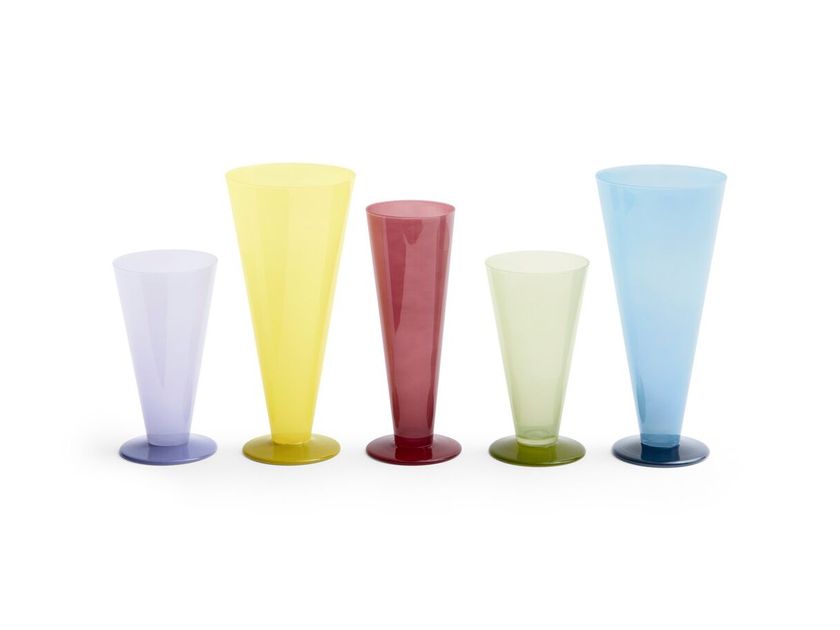 Hay Conical vase, small, Light green