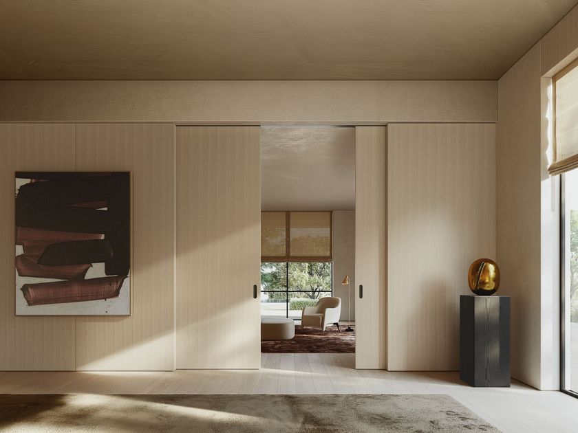 ADELA Wooden disappearing sliding door By HenryGlass