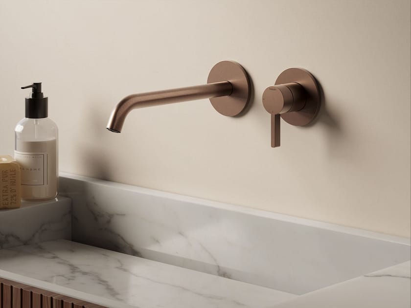 ACE AC105 by Hotbath - Miscelatore per lavabo a muro in ottone - 2