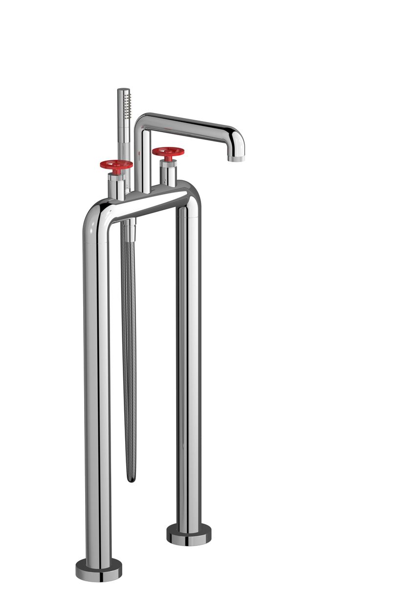 BOLD ROUND B1700 by IB - Rubinetto per vasca da terra esterno con doccetta - 4