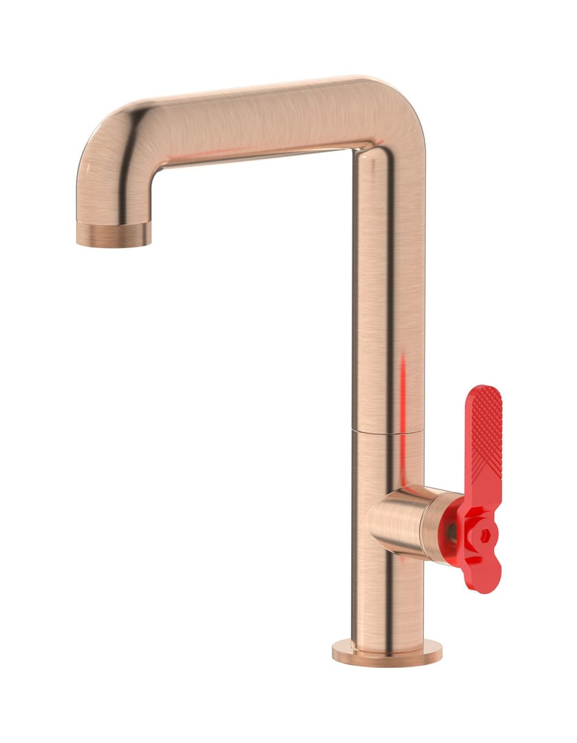 BOLD LEVER B2202 by IB - Miscelatore per lavabo da piano monocomando con scarico automatico - 22