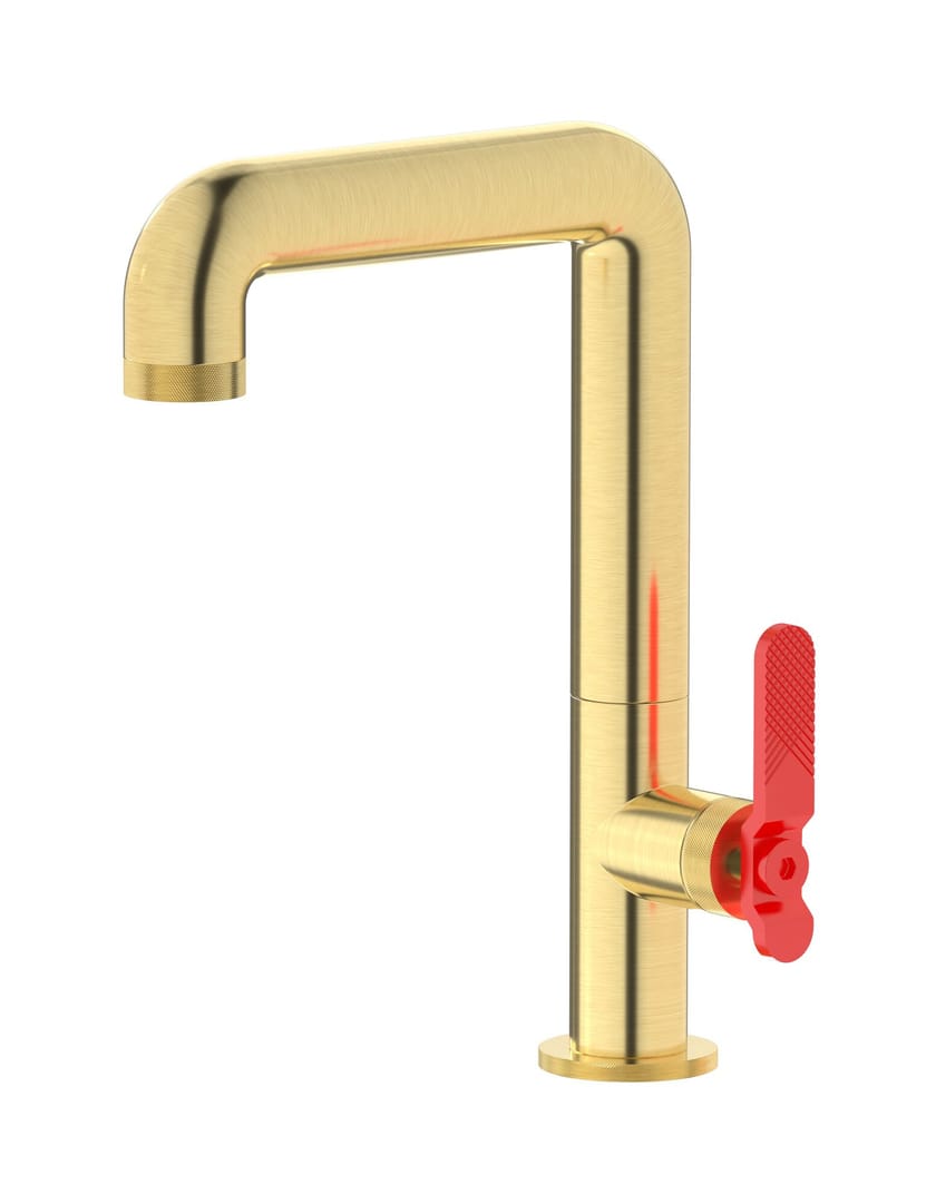 BOLD LEVER B2202 by IB - Miscelatore per lavabo da piano monocomando con scarico automatico - 12
