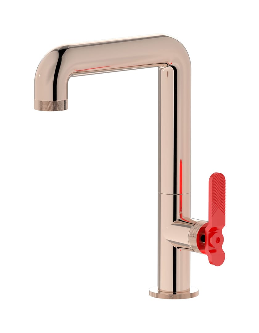 BOLD LEVER B2202 by IB - Miscelatore per lavabo da piano monocomando con scarico automatico - 20