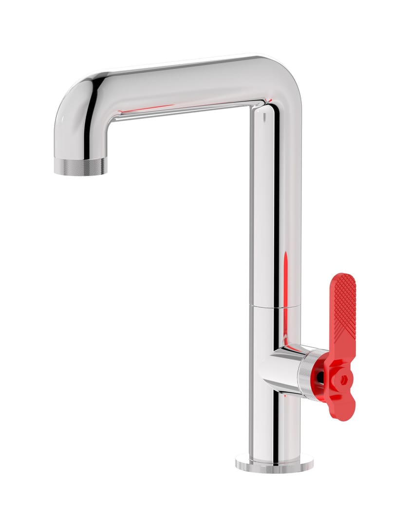 BOLD LEVER B2202 by IB - Miscelatore per lavabo da piano monocomando con scarico automatico - 4