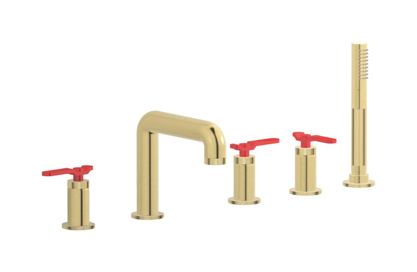 BOLD LEVER B2396 by IB - Rubinetto bordo vasca da incasso con doccetta - 12