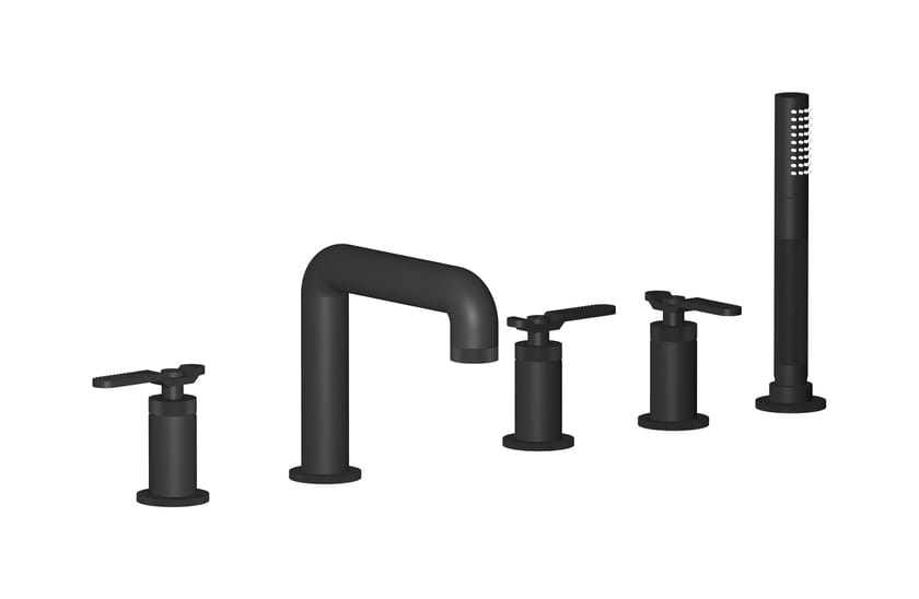 BOLD LEVER B2396 by IB - Rubinetto bordo vasca da incasso con doccetta - 13