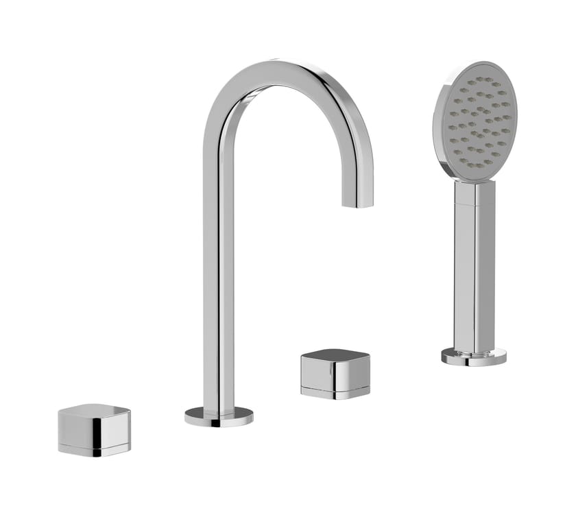 ELIO EO396 by IB - Rubinetto bordo vasca idroprogressivo con doccetta - 2