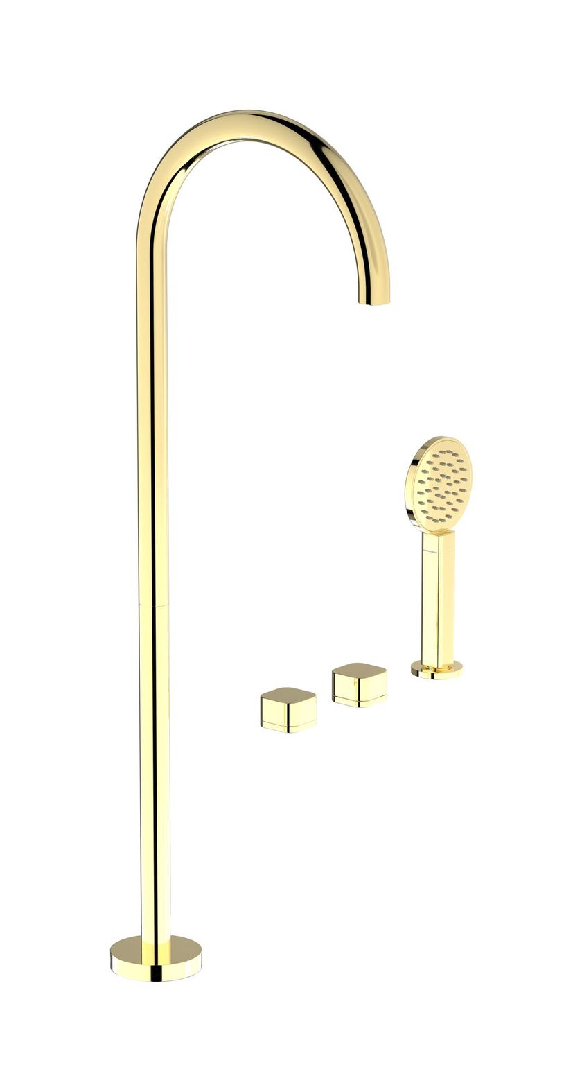 ELIO EO700 by IB - Miscelatore per vasca a 4 fori con doccetta - 5