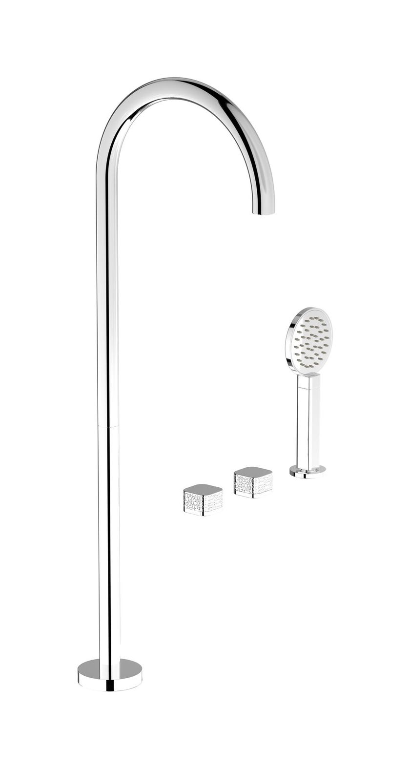 ELIO EO700 by IB - Miscelatore per vasca a 4 fori con doccetta - 13