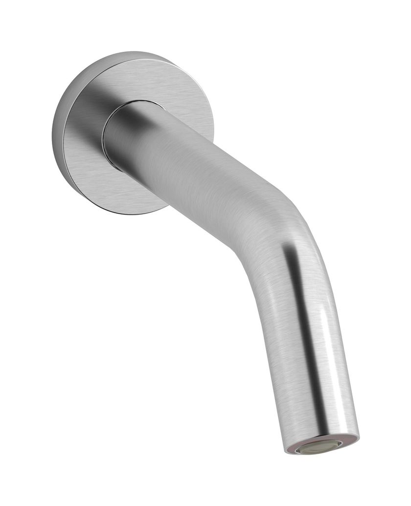 Rubinetto Miscelatore Monocomando Lavabo Da Parete In Acciaio Inox Maniglia Neve 53922995 - Foto 8