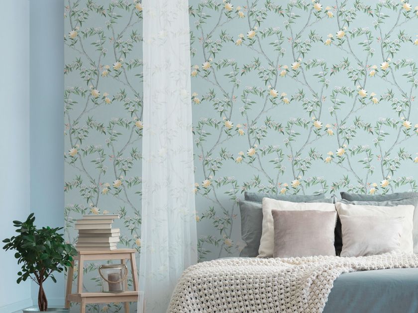 CHINOISERIE Wallpaper with floral pattern By ICH