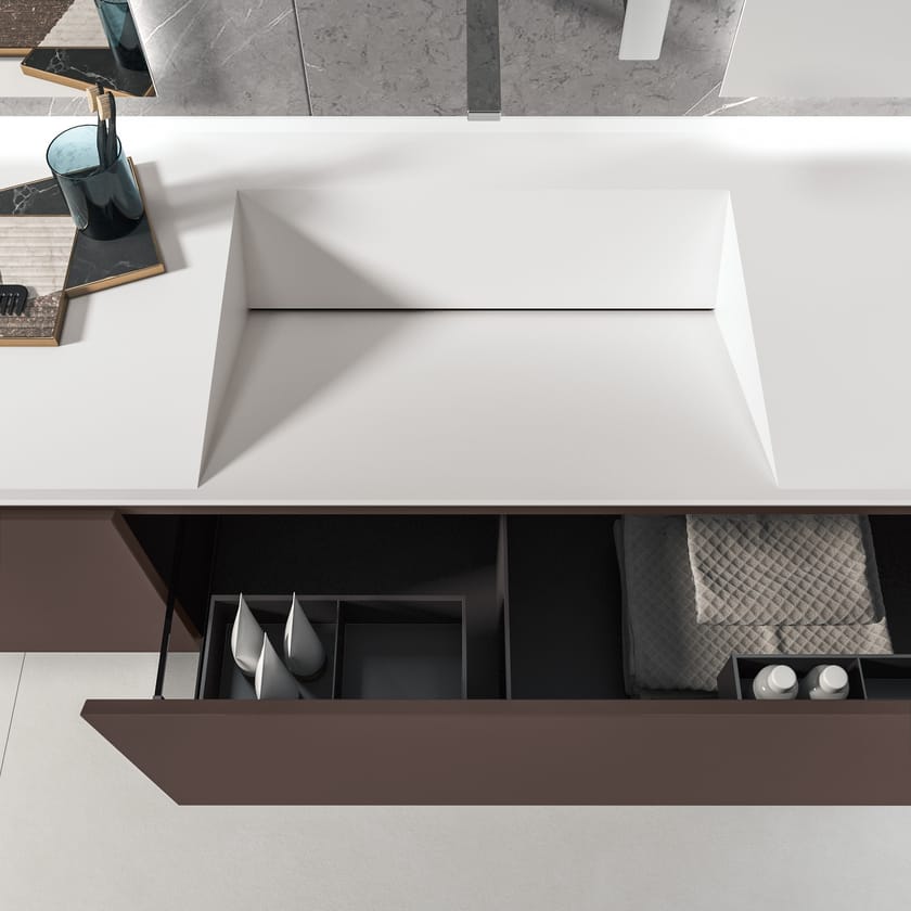 IKON 02 by BMT - Mobile lavabo doppio sospeso - 2