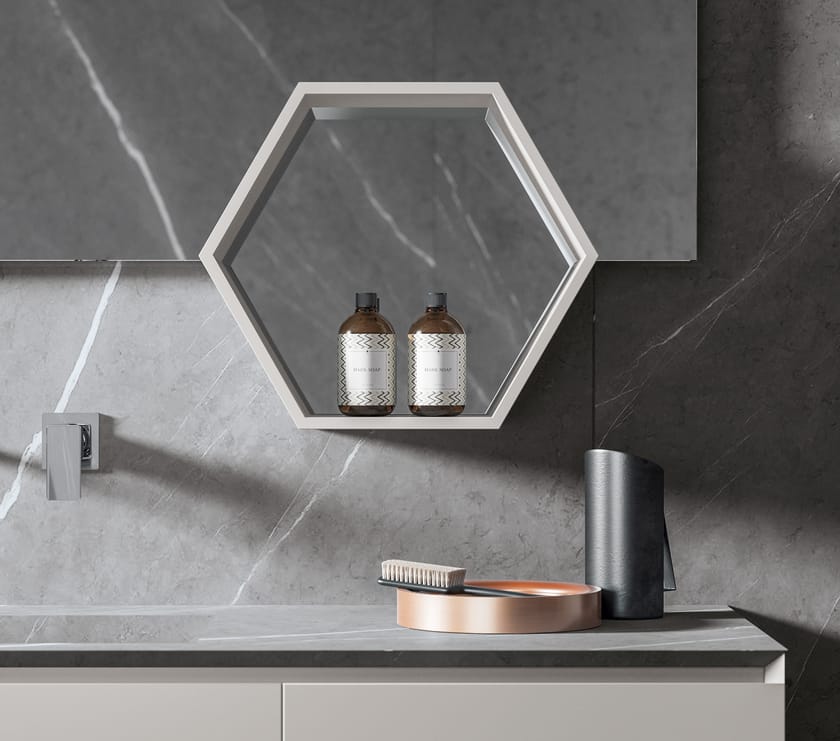 IKON 10 by BMT - Mobile lavabo sospeso con cassetti - 3