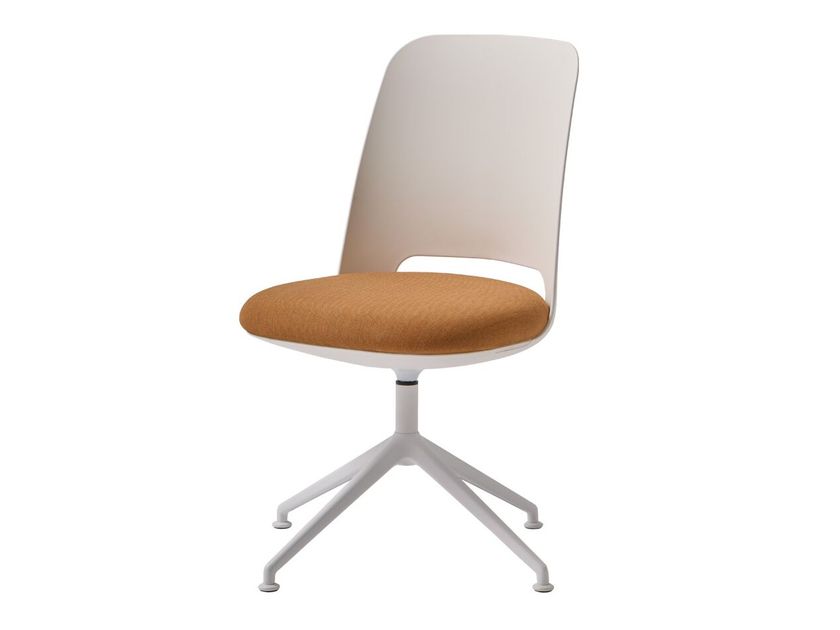 ORUS Chaise de bureau pivotante en tissu avec dossier flexible avec ...