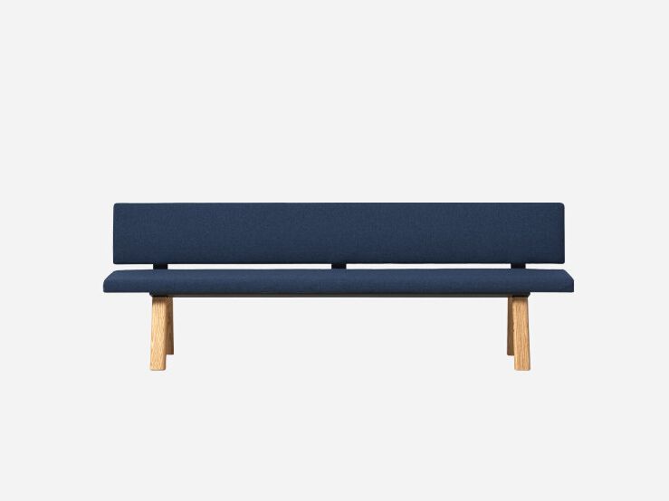 Silverwood Bench Panca Portaoggetti In Tessuto Bianco Con Gambe Trasparenti - 109x50 Cm
