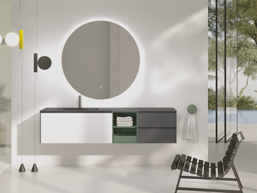 INFINITY 18 vanity unit By Mobilcrab design Gabriele Moscatelli, Danilo ...