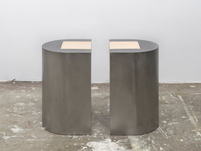 INLAY | Stool Stainless steel stool By MOVIMENTO
