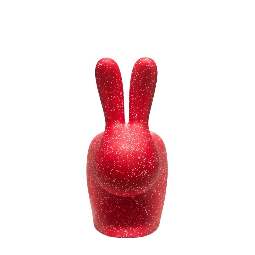 QEEBOO - RABBIT CHAIR DOTS RED Polyethylene garden chair By In Stock ...