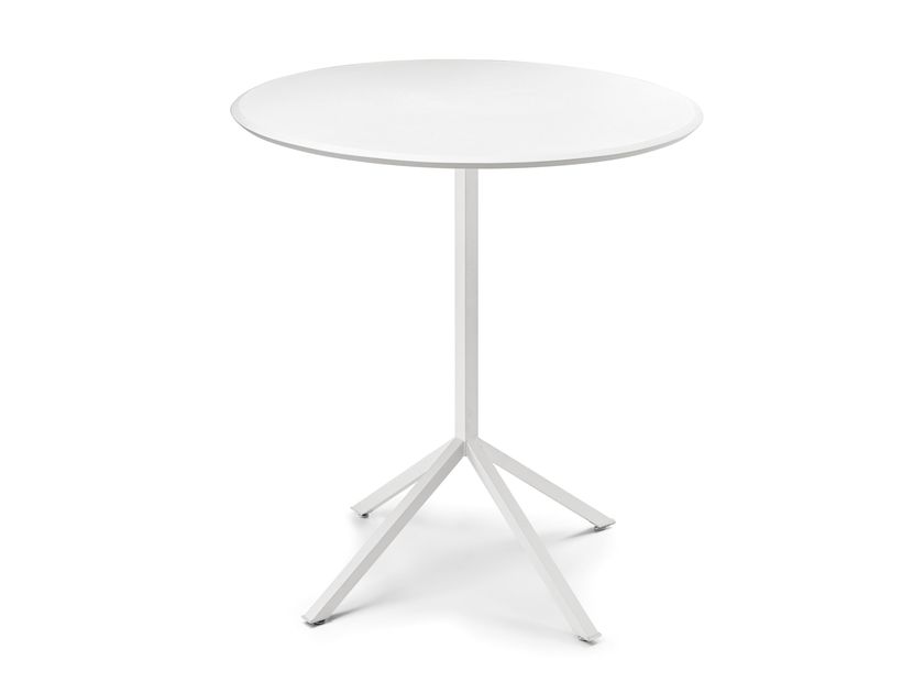 LINE TABLE Mesa redonda em aço com 4 raios By Infiniti