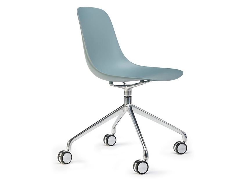 PURE LOOP MONO SWIVEL WITH CASTORS Silla giratoria de 4 radios de ...