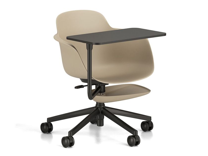 SICLA EDU Polypropylene training chair with castors with 5-spoke base ...