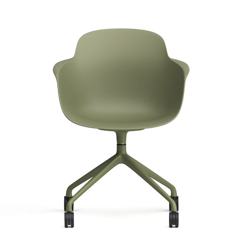 SICLA SWIVEL WITH CASTORS Silla giratoria de polipropileno con ruedas y ...