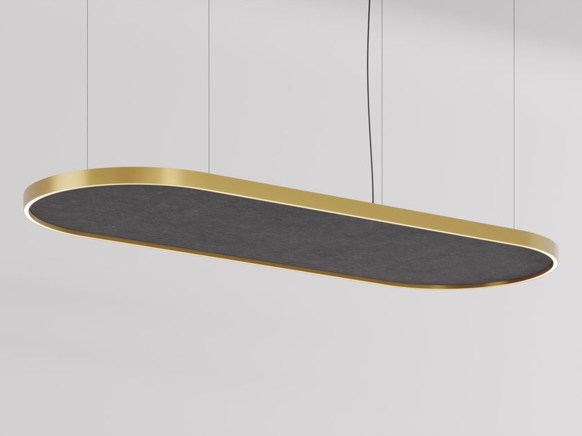RYNK OVO ACOUSTIC Acoustic LED aluminium pendant lamp By Intra lighting