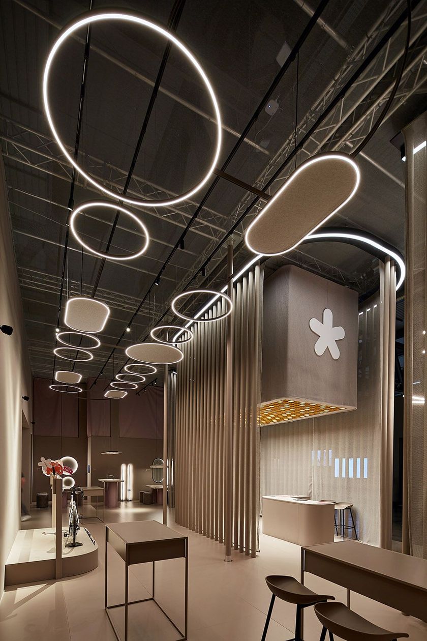 RYNK OVO ACOUSTIC Acoustic LED aluminium pendant lamp By Intra lighting