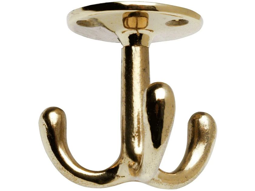 Ganci Appendiabiti In Ottone Placcato - Hillman Hardware Essentials 852305 - Confezione Da 2 Pezzi - Facili Da Installare E Regolabili