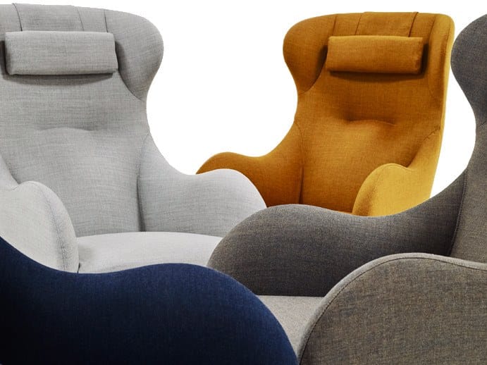 JOLLY Armchair with footstool By Wittmann design Jan Armgardt