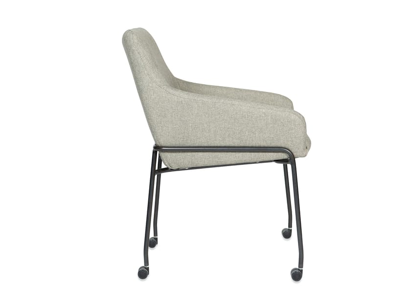 JOLLY Fabric chair with castors By Jess design Gijs Papavoine