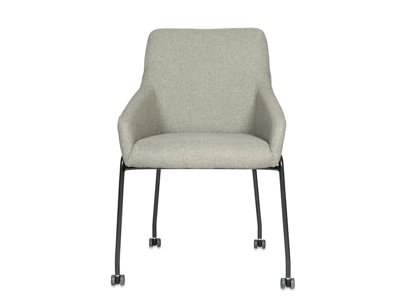 JOLLY Fabric chair with castors By Jess design Gijs Papavoine