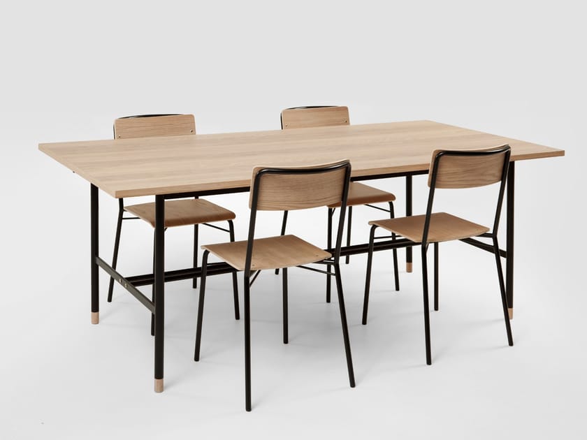 JUGEND | Tisch Ausziehbarer Esstisch | Holzfurnier aus Says Woodman By Who design Design