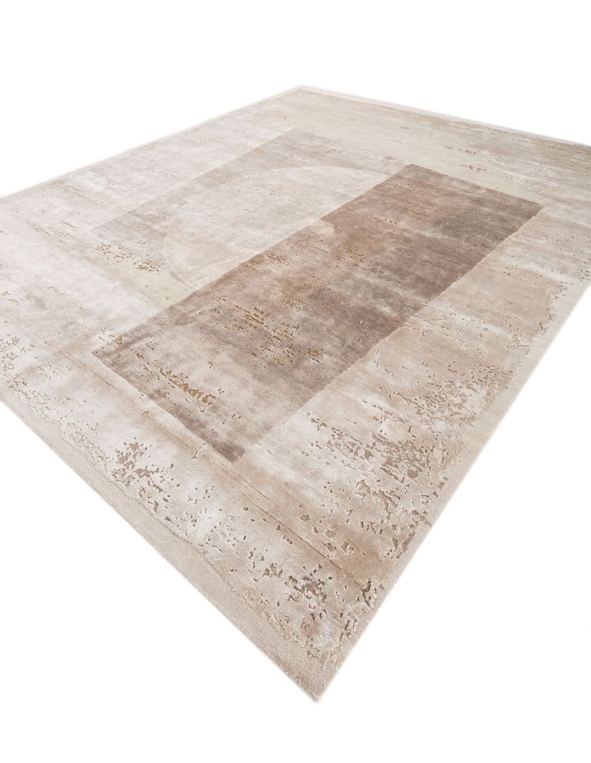 UNFOLD ESK-330(3D) ANTIQUE WHITE Rectangular handmade rug By Jaipur Rugs