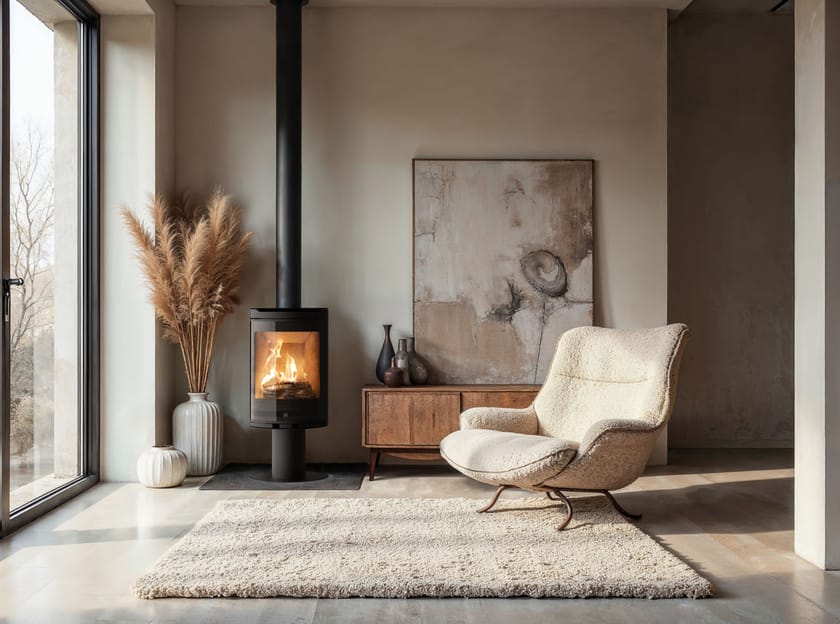 CLIPPER by Jolly Mec - Stufa a legna per riscaldamento aria classe A+ - 6