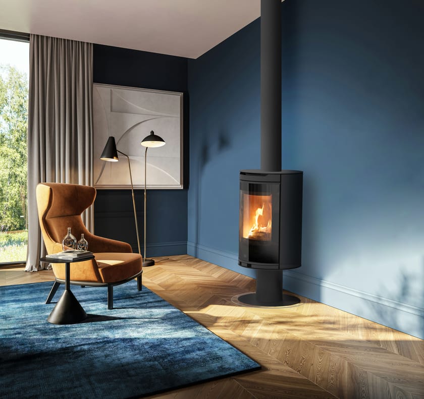 CLIPPER by Jolly Mec - Stufa a legna per riscaldamento aria classe A+ - 4