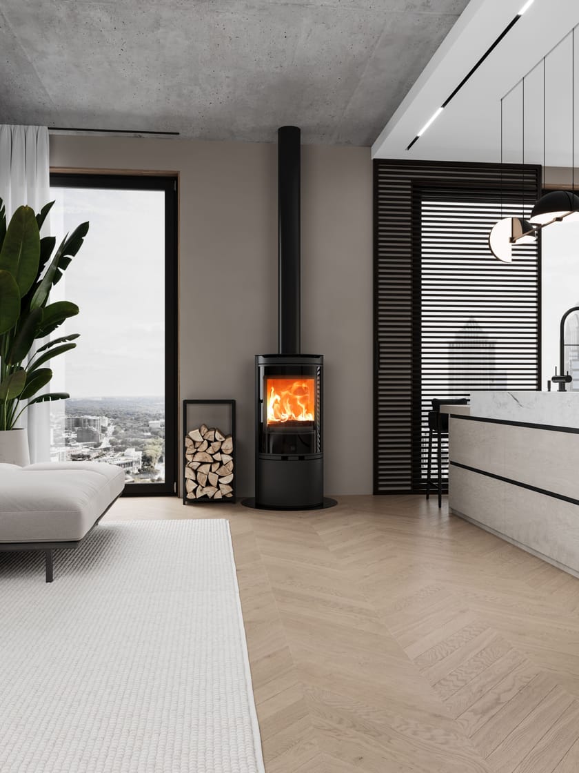 CLIPPER by Jolly Mec - Stufa a legna per riscaldamento aria classe A+ - 2