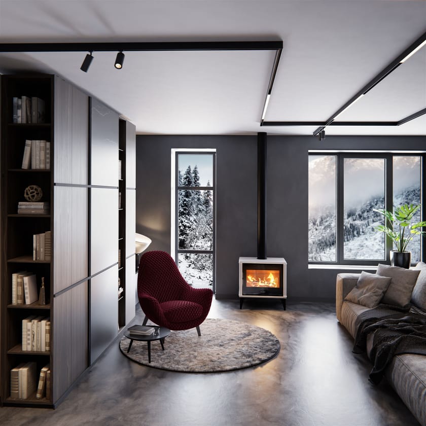 PIXIE WOOD by Jolly Mec - Stufa a legna per riscaldamento aria - 3