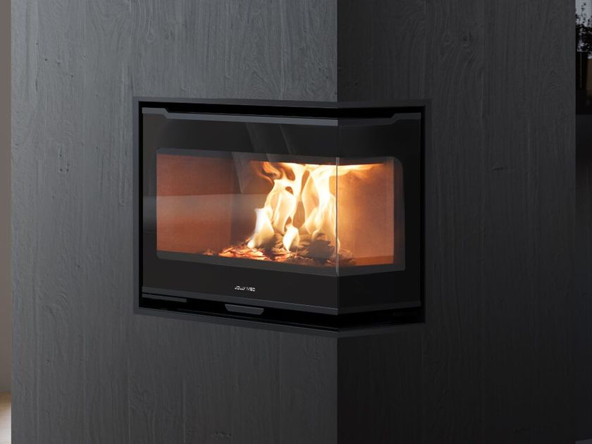 QUICK CORNER 5S Corner Wood-burning Fireplace insert Class A+ By Jolly ...