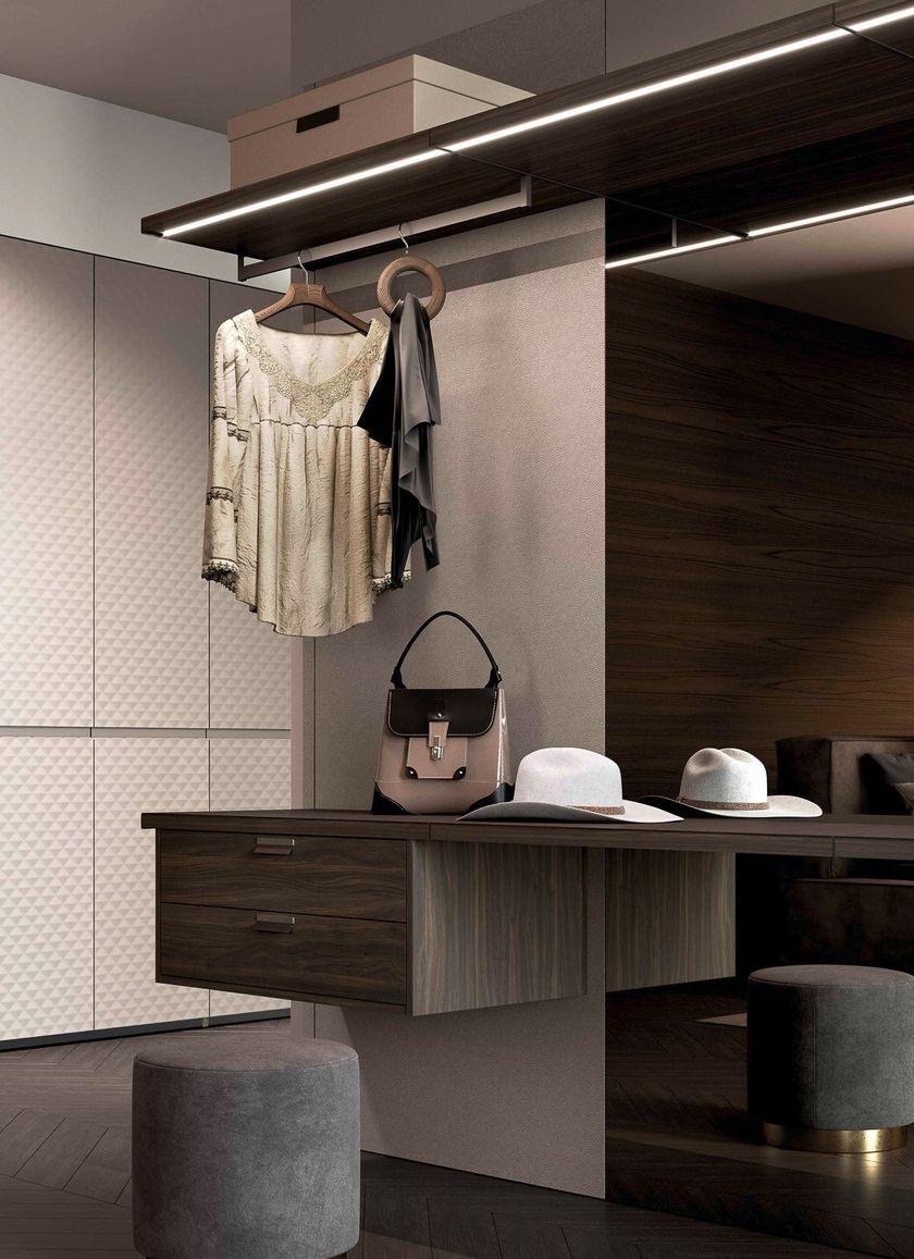 Custom walk-in wardrobe KAB By OLIVIERI