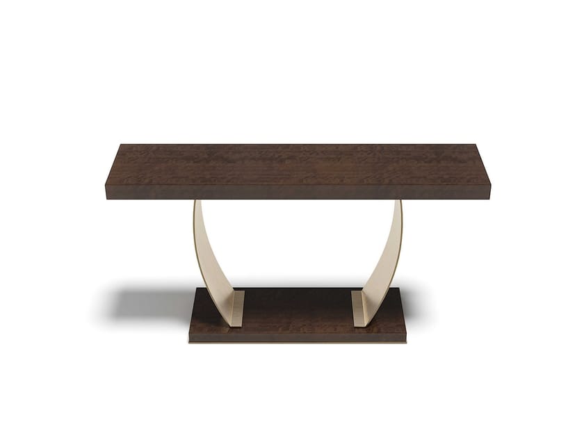 KARAMEL by Capital Collection - Consolle rettangolare in acciaio e legno - 2
