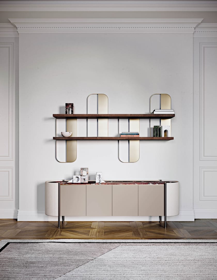 KARIN by Capital Collection - Madia in legno con piano in marmo e ante a battente - 2