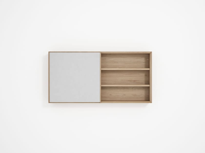 TAYLOR by KARPENTER - Specchio rettangolare da parete con contenitore - 3