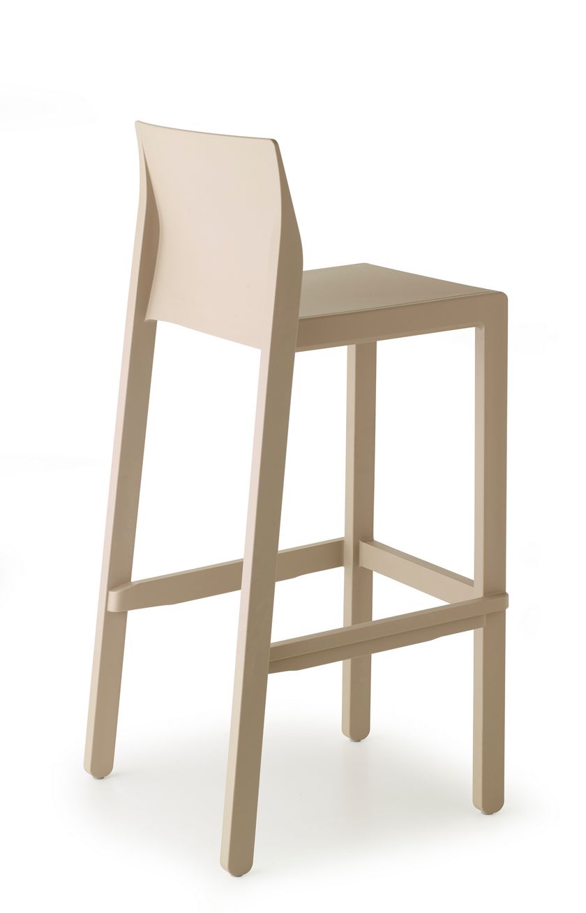 Sgabello KATE Art. 2346 In Tecnopolimero - 2 Pezzi, Altezza 65 Cm, Colore Lino Per Cucina - 4
