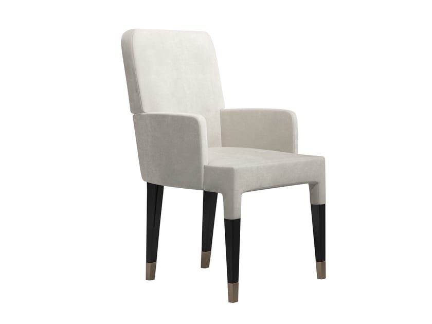 Upholstered fabric chair with armrests KEATRIX L by Capital Collection