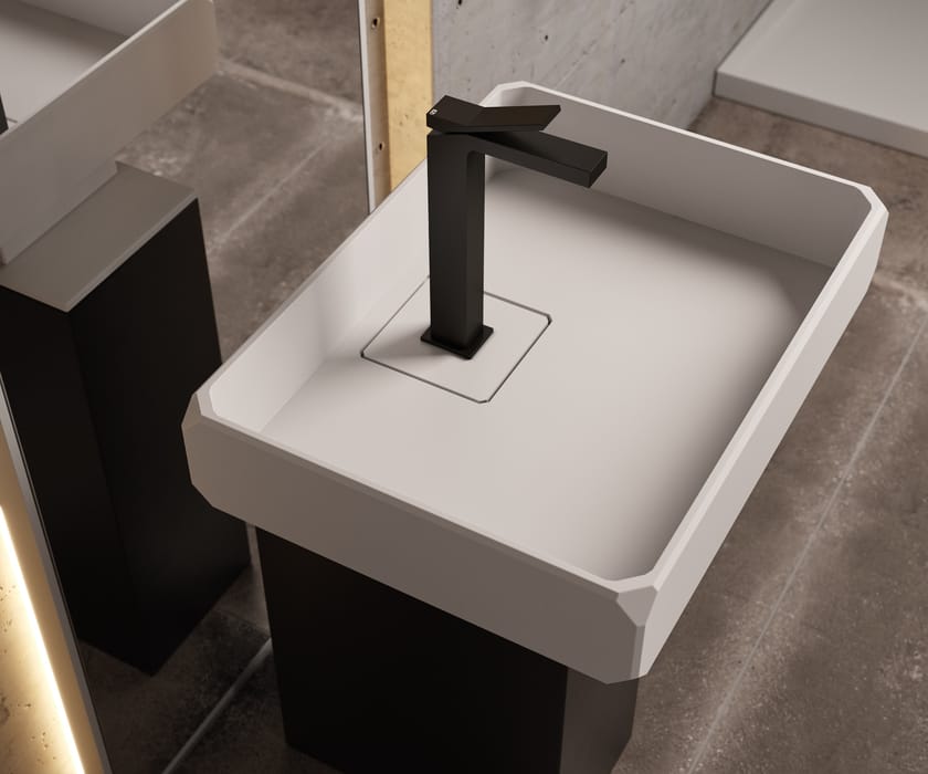 TOWER KEPLERO by MOMA Design - Lavabo freestanding in Solid Surface - 7