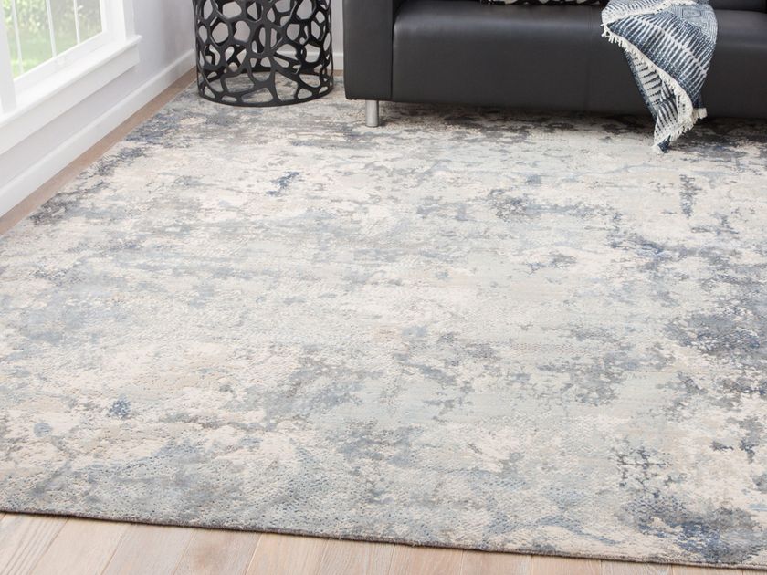 KHAMAJ SRB-705 Antique White/Pearl Blue Handmade rug By Jaipur Rugs ...