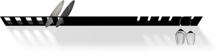 Mensola cucina con portabicchieri e scolapiatti KITCHEN SHELF WITH ...