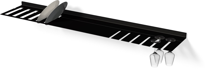 Mensola cucina con portabicchieri e scolapiatti KITCHEN SHELF WITH ...